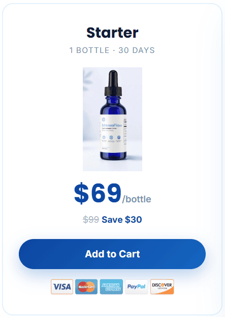 memoflow 1 bottle price