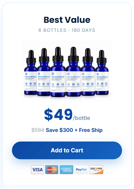 memoflow 6 bottles price